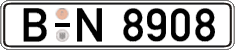 German license plate, Regular plates