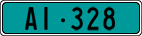 License plate of Switzerland, Agricultural vehicles (green)