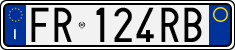 License plate of Italy, Cars (1994 year series)