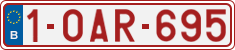 License plate of Belgium, Regular plates (2010)