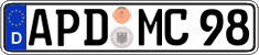 German license plate, Regular plates