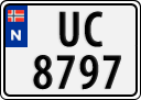 License plate of Norway, Trailers, motorcycles, special vehicles