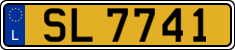 License plate of Luxembourg, 2003 year system