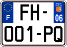 French license plate, SIV (ordinary)