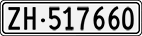License plate of Switzerland, Cars