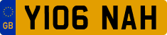 License plate of the United Kingdom, 1983 year system