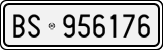 License plate of Italy, Cars (1927 year series)