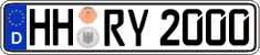 German license plate, Regular plates