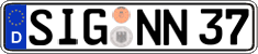 German license plate, Regular plates