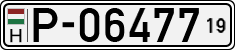 license plates of Hungary, Temporary (1990)