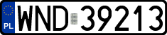 License plates of Poland, Regular car plates