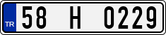 License plate of Turkey, Regular plates