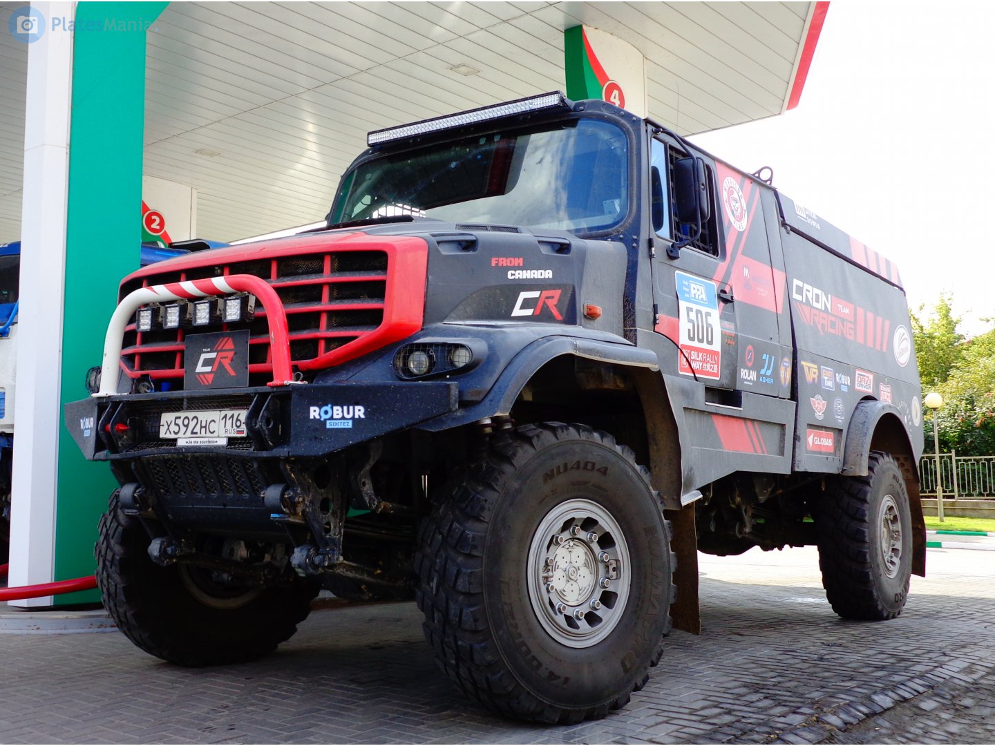 х 592 нс 116, KamAZ 4350 43509 (hood version, KAMAZ-master), 2015–2016