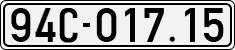 License plate of Vietnam, Cars