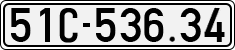 License plate of Vietnam, Cars