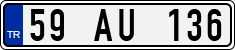 License plate of Turkey, Regular plates