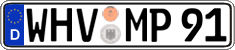 German license plate, Regular plates