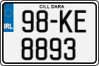 License plate of Ireland, Regular plates