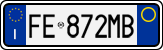 License plate of Italy, Cars (1994 year series)