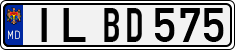 License plate of Moldova, Cars (1992)