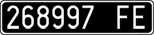 License plate of Italy, Cars (1927 year series)