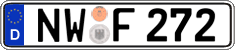 German license plate, Regular plates
