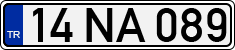 License plate of Turkey, Regular plates