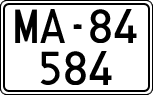 License plates of Spain, 1900 year series