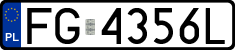 License plates of Poland, Regular car plates