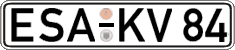 German license plate, Regular plates