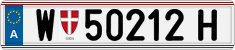 License plate of Austria, Regular plates