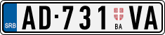 License plate of Serbia, Trailers