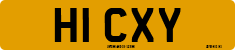 License plate of the United Kingdom, 1983 year system