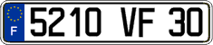 French license plate, FNI