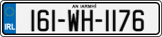 License plate of Ireland, Regular plates