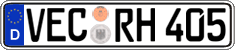 German license plate, Regular plates