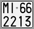 License plate of Italy, Motorcycles (1927 year series)