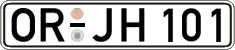 German license plate, Regular plates