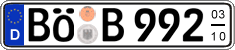 German license plate, Seasonal plates