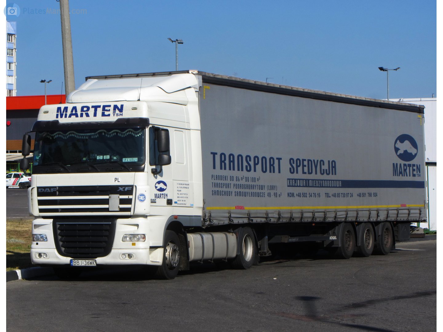 BBI 36WK, DAF XF 3rd gen (XF105), 2006–2020