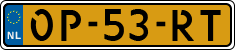 License plate of the Netherlands, Semi-trailers