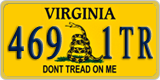 Virginia, Specialty plates (123 4AB)