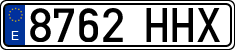 License plates of Spain, Ordinary (2000)