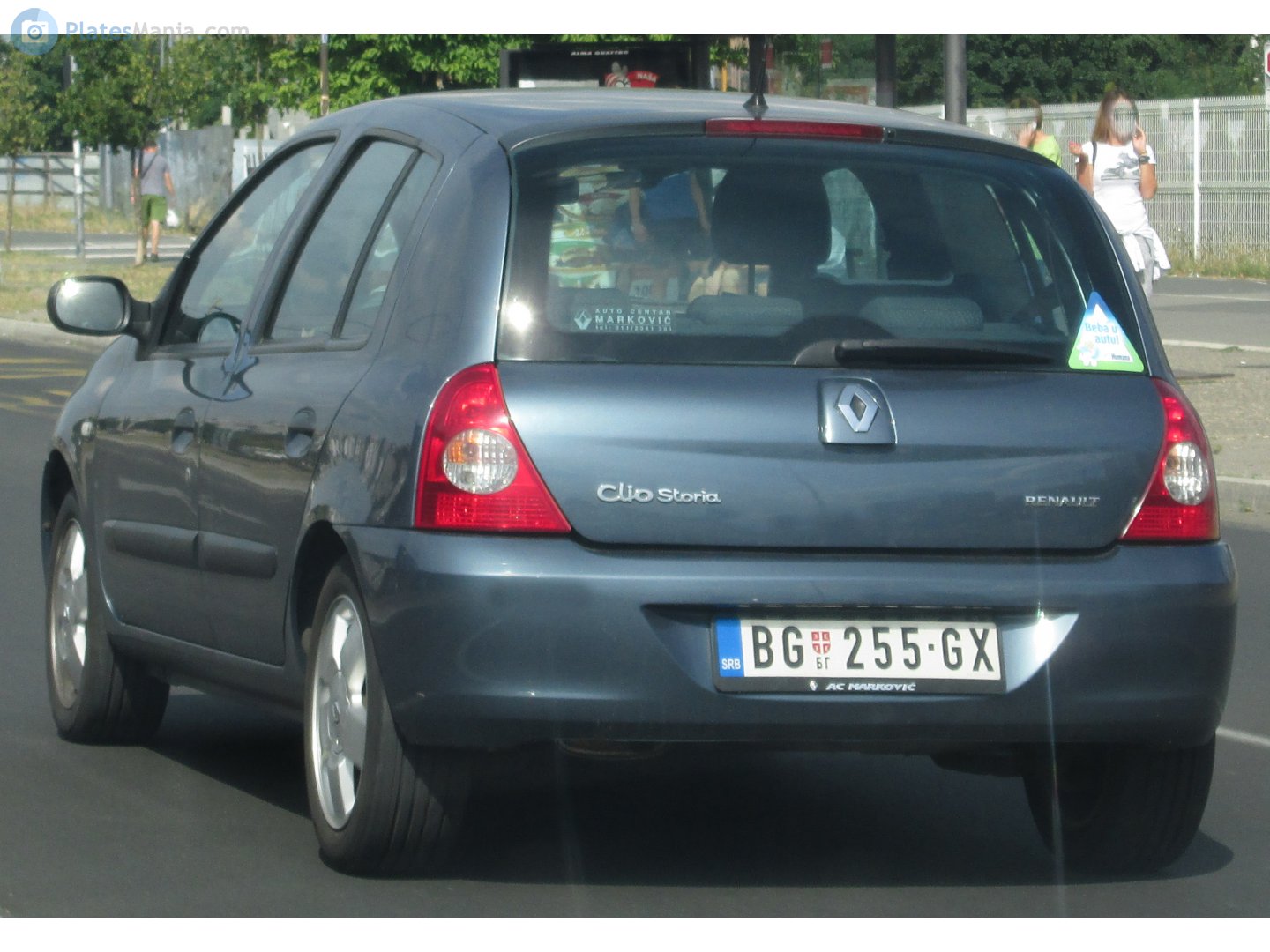 BG 255-GX, Renault Clio 2nd gen (Campus/Mio) 3-door Hatch (C65), 2nd facelift, 2006–2012 (–2016 for LATAM-market)