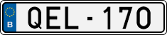 License plate of Belgium, 1951 year system