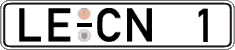German license plate, Regular plates