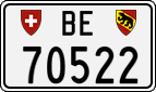 License plate of Switzerland, Cars
