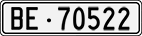License plate of Switzerland, Cars