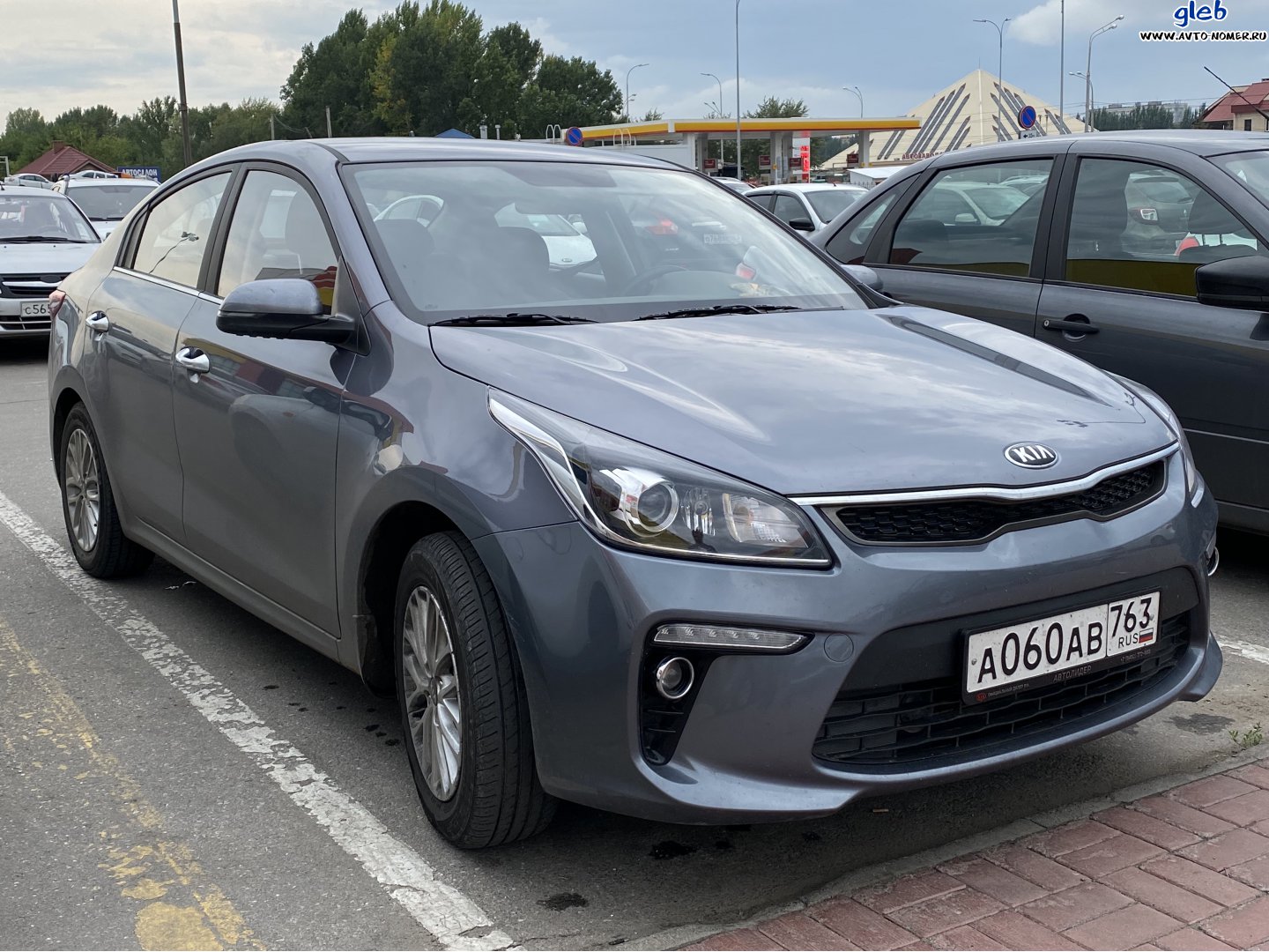 а 060 ав 763, Kia Rio 4th gen Sedan (FB; CIS-market), 2017–2020