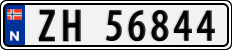License plate of Norway, Cars